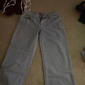 Edikted Women's Straight Leg Gray Jeans
